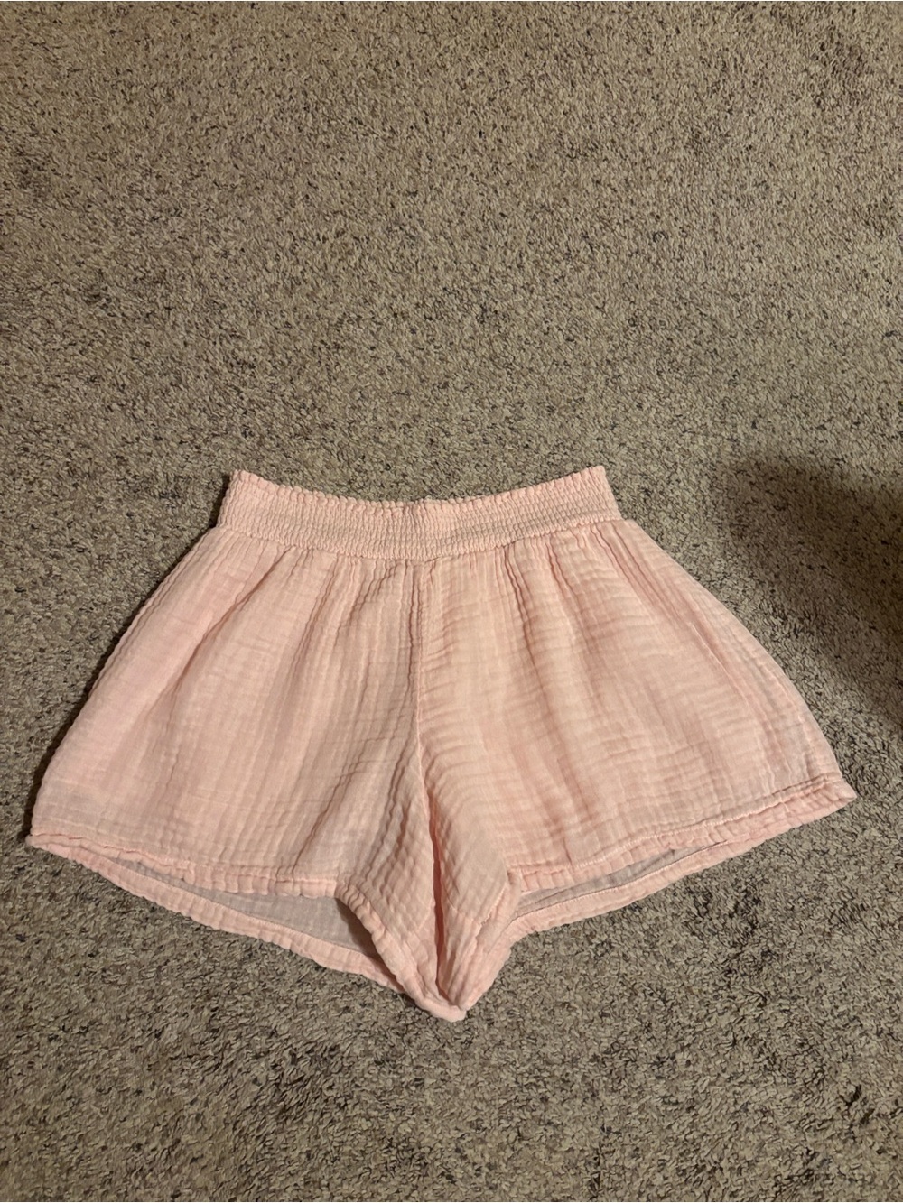 Michael Stars Gauze Light Pink Cotton Blend Women's Lounge Shorts L M
